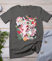 Christmas Santa Nurse Disco Ball Rn Cna Icu Med Surg Picu T-Shirt