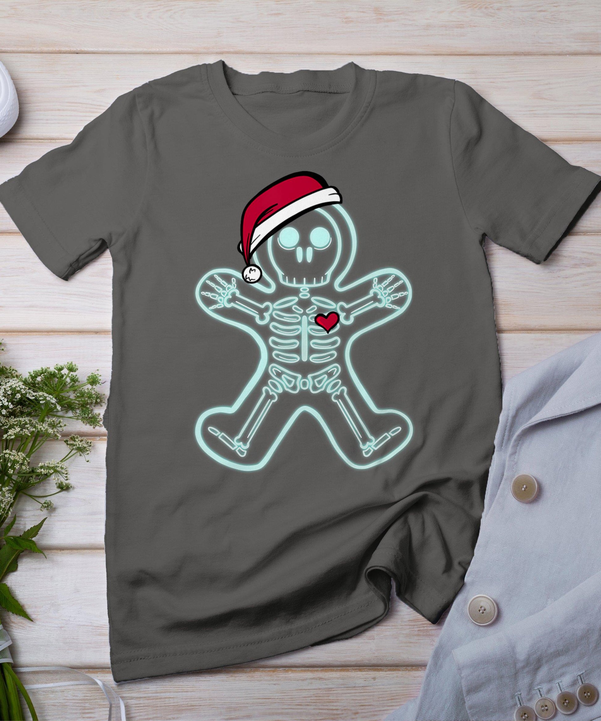 X-Ray Gingerbread Man Skeleton Christmas Nurse Xray Tech T-Shirt