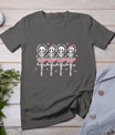 Skeleton Ballerinas Ballet Dance Cute Halloween Costume Girl T-Shirt