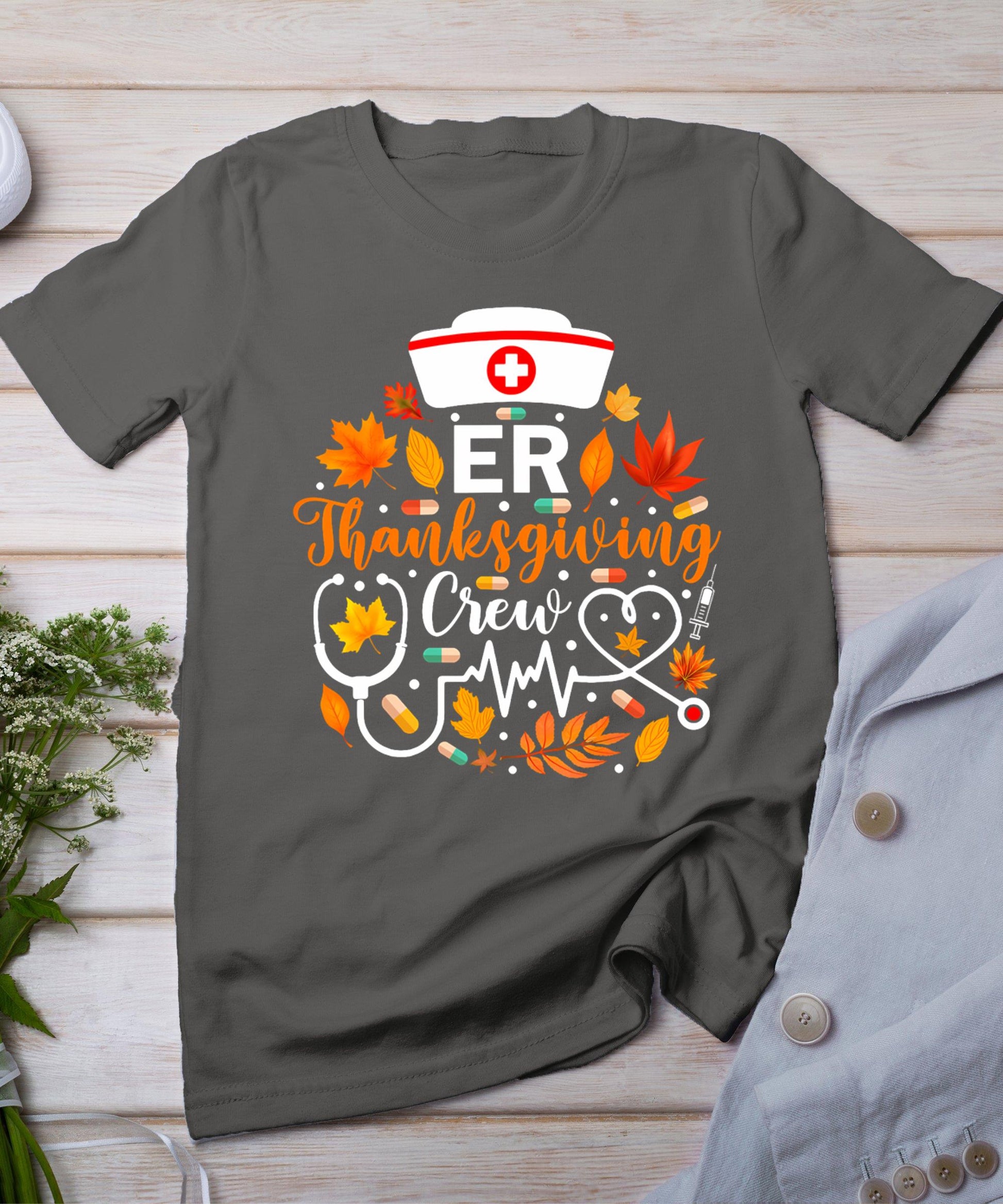 Er Thanksgiving Nurse Crew Thanksgiving Emergency Nurse T-Shirt