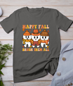 Happy Fall Brush Them All Teeth Thanksgiving Dental Dentist T-Shirt