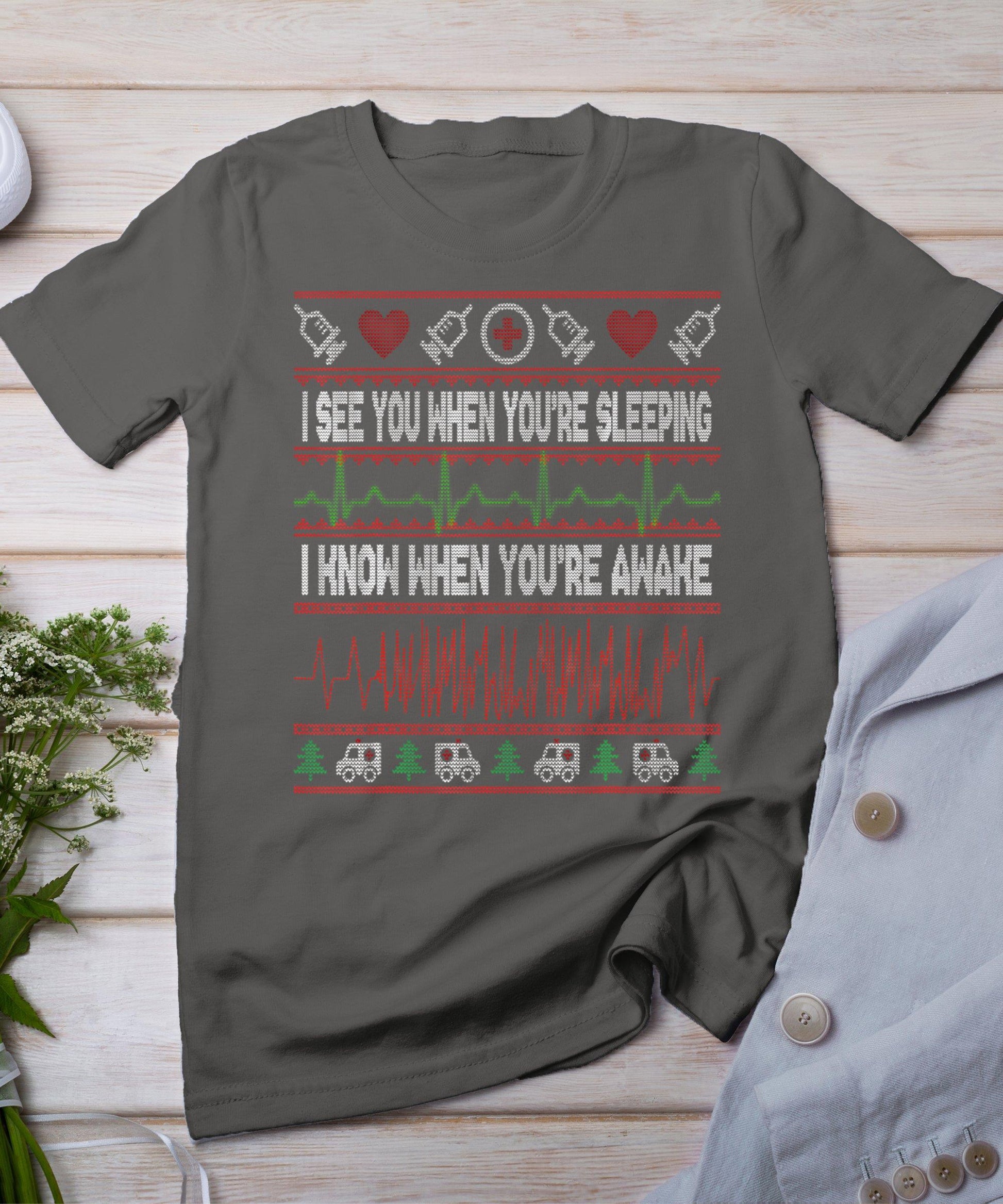 Tachy Nurse Ugly Christmas Sweater Doctor Medical T-Shirt