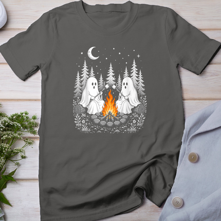 Ghost Camping Halloween Spooky Season Camper Men Women Kids T-Shirt