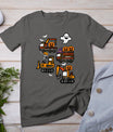 Spooky Construction Trucks Halloween Costume Toddler Boys T-Shirt