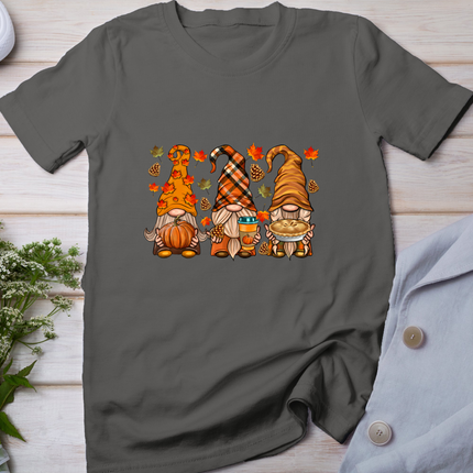 Gnomes Pumpkin Spice Coffee Latte Fall Autumn Thanksgiving T-Shirt