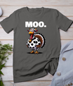 Turkey Moo Funny Thanksgiving Long Sleeve T-Shirt