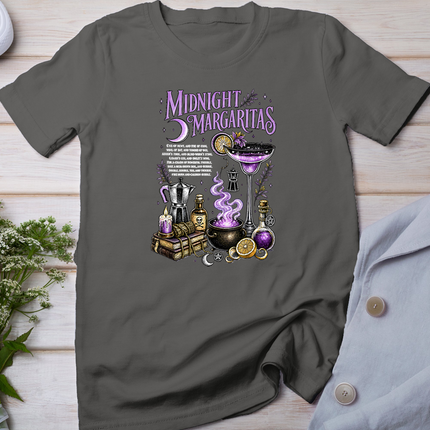 Midnight Margaritas Witch Drinking Cocktail Funny Halloween T-Shirt