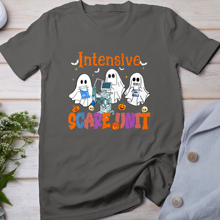 Halloween Intensive Care Scare Unit Ghost Nurse Icu Nursing T-Shirt