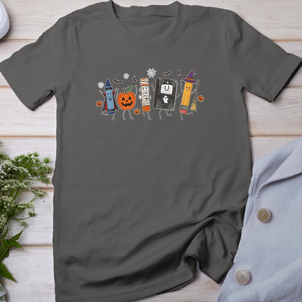 Halloween Teacher School Supplies Back to School Students T-Shirt