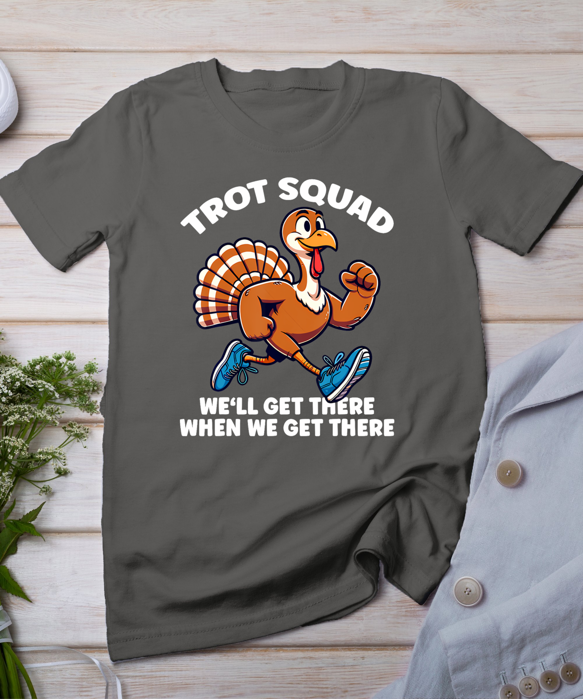 Thanksgiving Turkey Running Outfit Gear Costume Turkey Trot T-Shirt