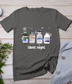 Retro Silent Night Icu Nurse Christmas Intensive Care Unit T-Shirt