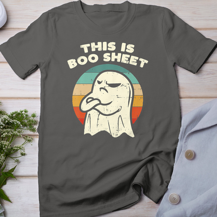 This Is Boo Sheet Ghost Retro Halloween Costume Men Women T-Shirt