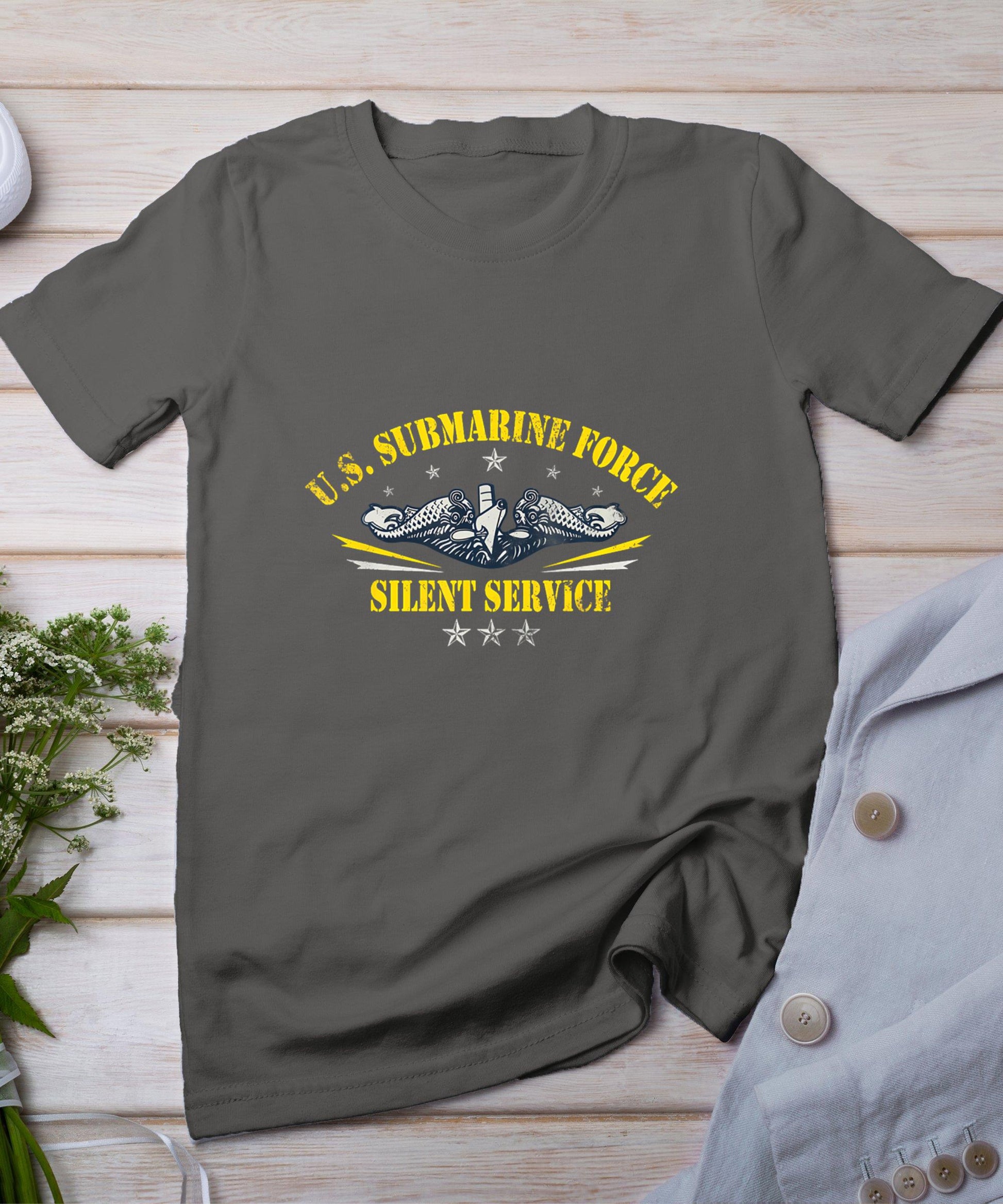 U.S Submarine Force Silent Service Patriotic Veterans Day T-Shirt