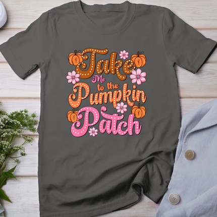 Retro Take Me To The Pumpkin Patch Flowers Fall Thanksgiving T-Shirt