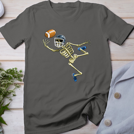 American Football Skeleton Halloween Men Boys Football Fan T-Shirt