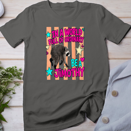In A World Full of Ordinary Be A Jimothy Viral Raccoon T-Shirt