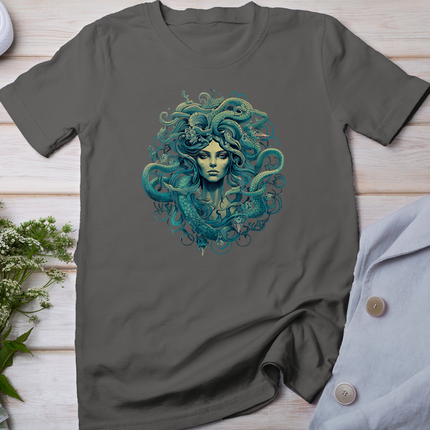 Medusa Greek Mythology Ancient Dark Retro Design Halloween T-Shirt