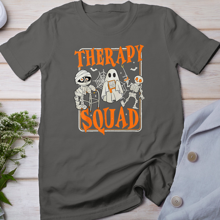 Halloween Therapy Squad Cute Ghost Mummy Skeleton OT PT SLP T-Shirt