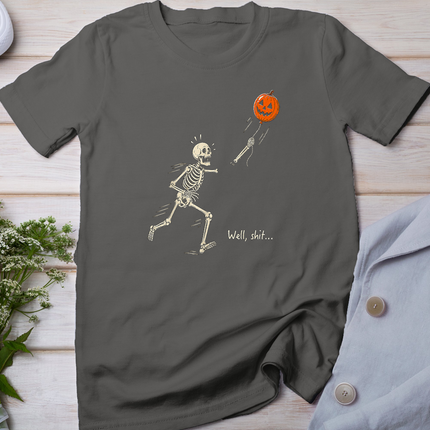 Skeleton Lost Balloon Retro Funny Saying Halloween T-Shirt