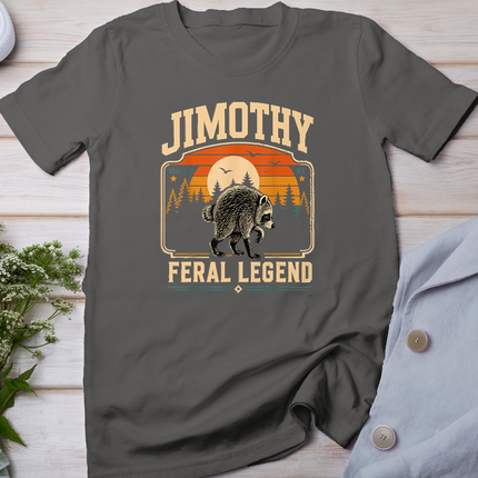 Retro Jimothy Raccoon Funny Seattle Meme Feral Animal T-Shirt