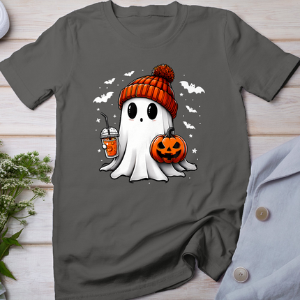 Cute Halloween Ghost Drink Pumpkin T-Shirt