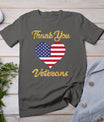 Veterans Day With American Flag For Men Dad Women Kids T-Shirt