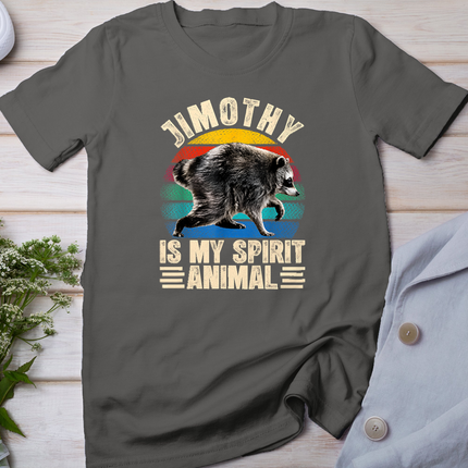 Vintage Jimothy Raccoon is My Spirit Animal Raccoon Meme T-Shirt