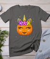 Cute Unicorn Pumpkin Girls Kids Funny Halloween T-Shirt