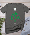 Stethoscope Christmas Tree Nurse Christmas Scrub Top Xmas T-Shirt