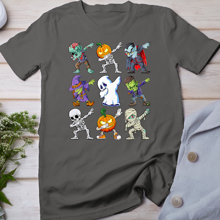 Dabbing Halloween Boys Skeleton Zombie Scary Pumpkin Mummy T-Shirt