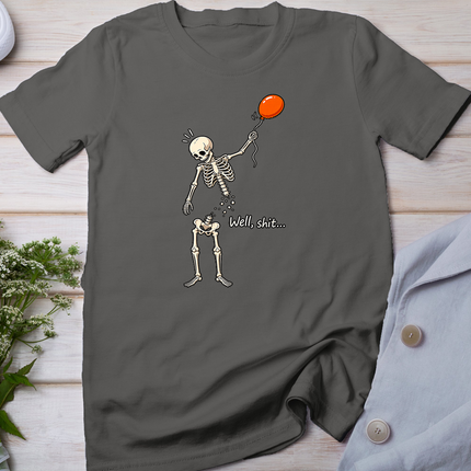 Skeleton Balloon Well Funny Halloween Skeleton Men Women T-Shirt