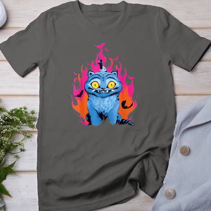 Kpop Demon Hunters Halloween Derpy & Sussie Flames & Bats T-Shirt