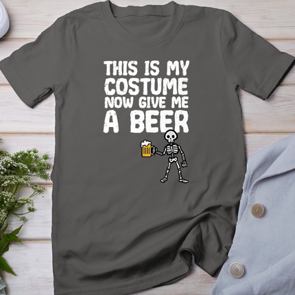 Halloween This Is My Costume Give Me Funny Skeleton Dad Men T-Shirt
