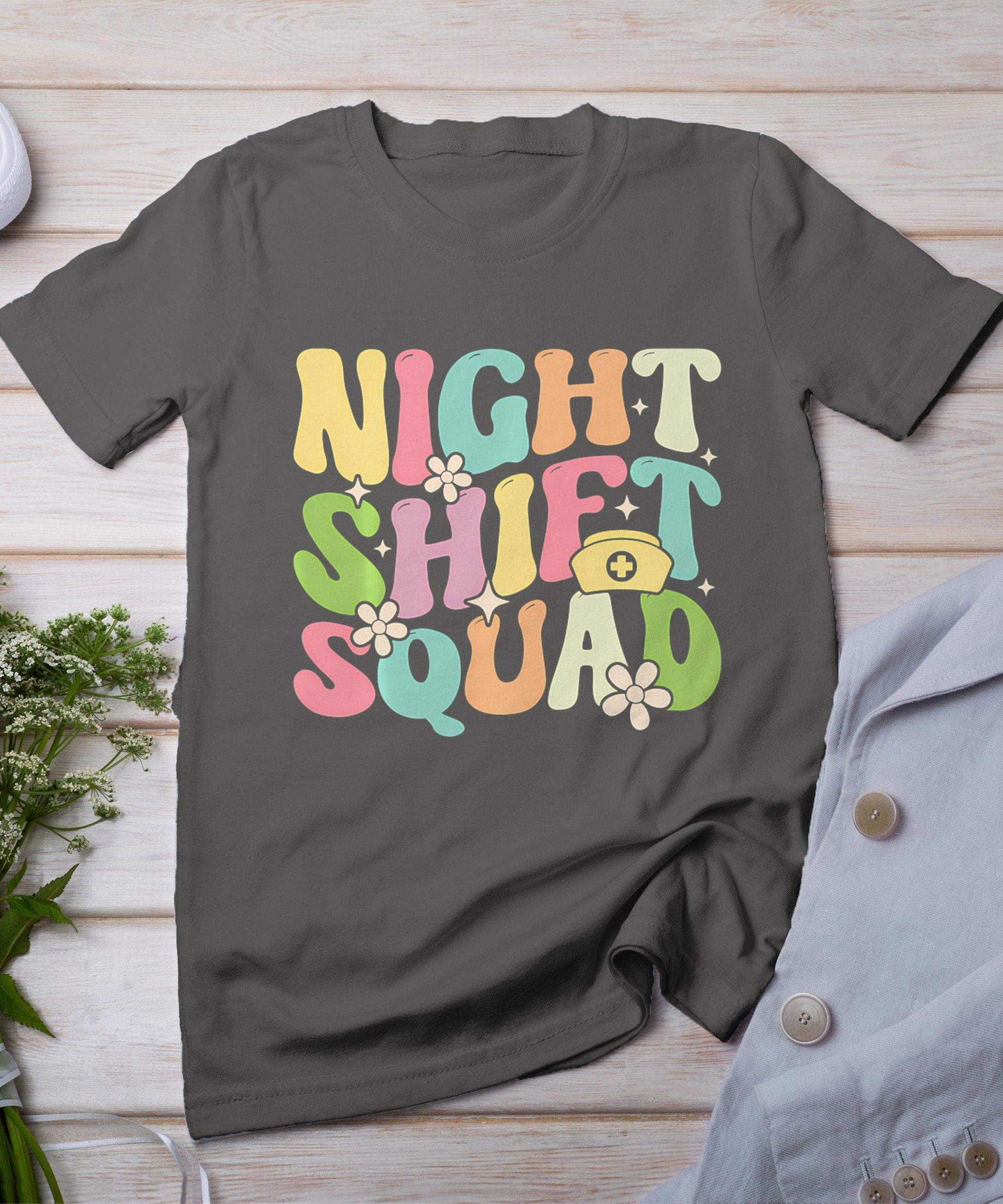 Funny Nursing Rn Lpn Cna Owls Night Shift Lover For Nurse T-Shirt