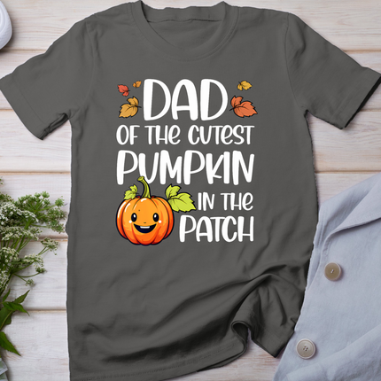 Dad Of Cutest Pumpkin In The Patch Halloween Thanksgiving T-Shirt