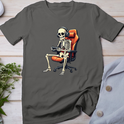 Halloween Skeleton Gamer Video Gaming Boys Girls Men Women T-Shirt