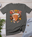 Groovy Retro Pumpkin Pie Cutie Thanksgiving Pie Dinner T-Shirt