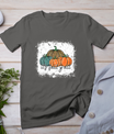 Bleached Leopard Pumpkin Autumn Its Fall Yall Thanksgiving T-Shirt