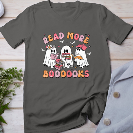 Cute Ghost Book Read More Books Funny Teachers Halloween T-Shirt