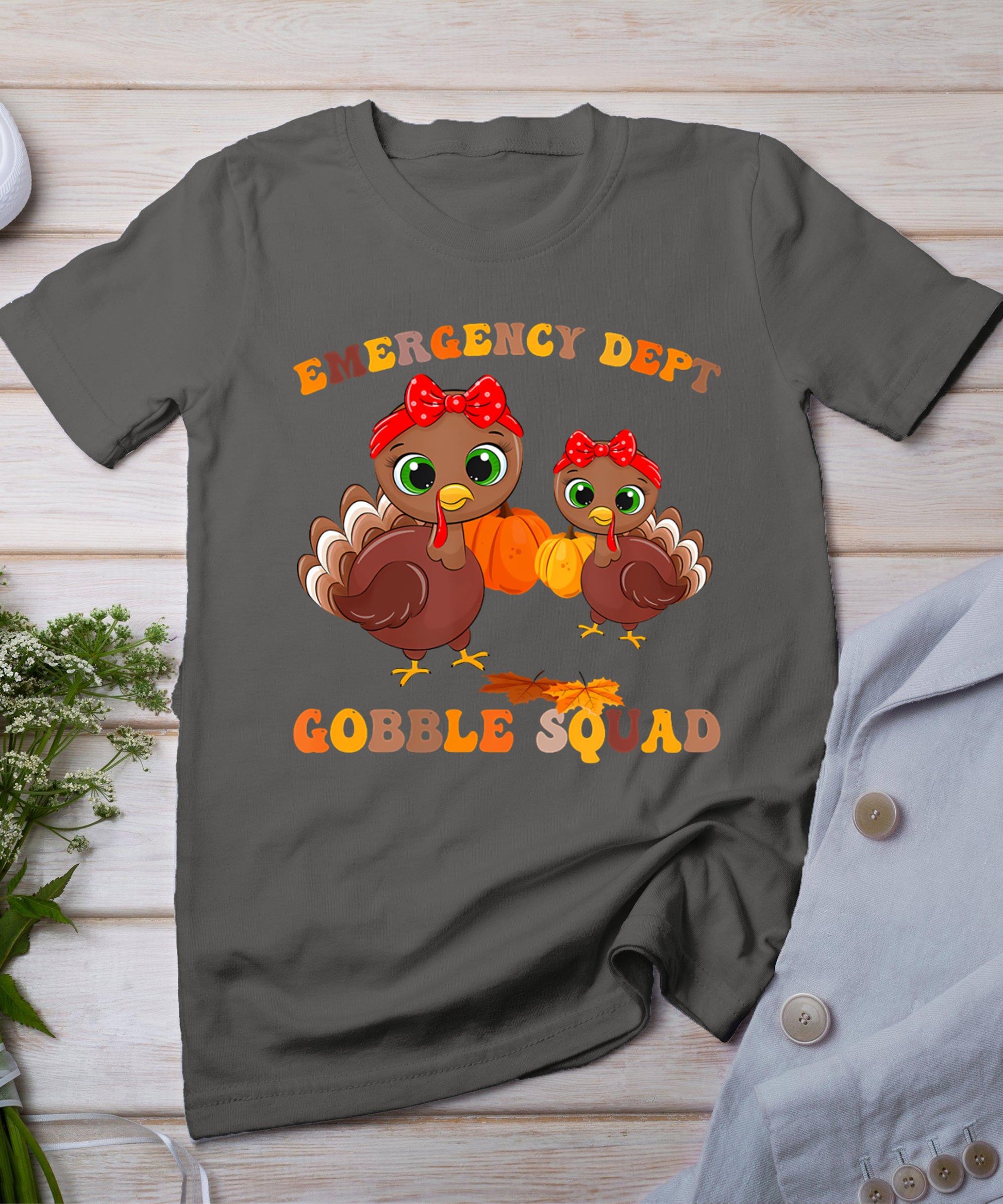 Thanksgiving Emergency Department Er Nurse Gooble Squad Rn T-Shirt