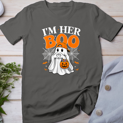 I'm Her Boo Matching Couples I'm His Ghoul Halloween Couple T-Shirt