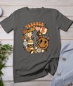 Fall Teacher Retro Teacher Life Autumn Thanksgiving Womens T-Shirt