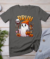 Bruh Ghost Halloween Cute Ghost Trick Or Treat Candy Kids T-Shirt