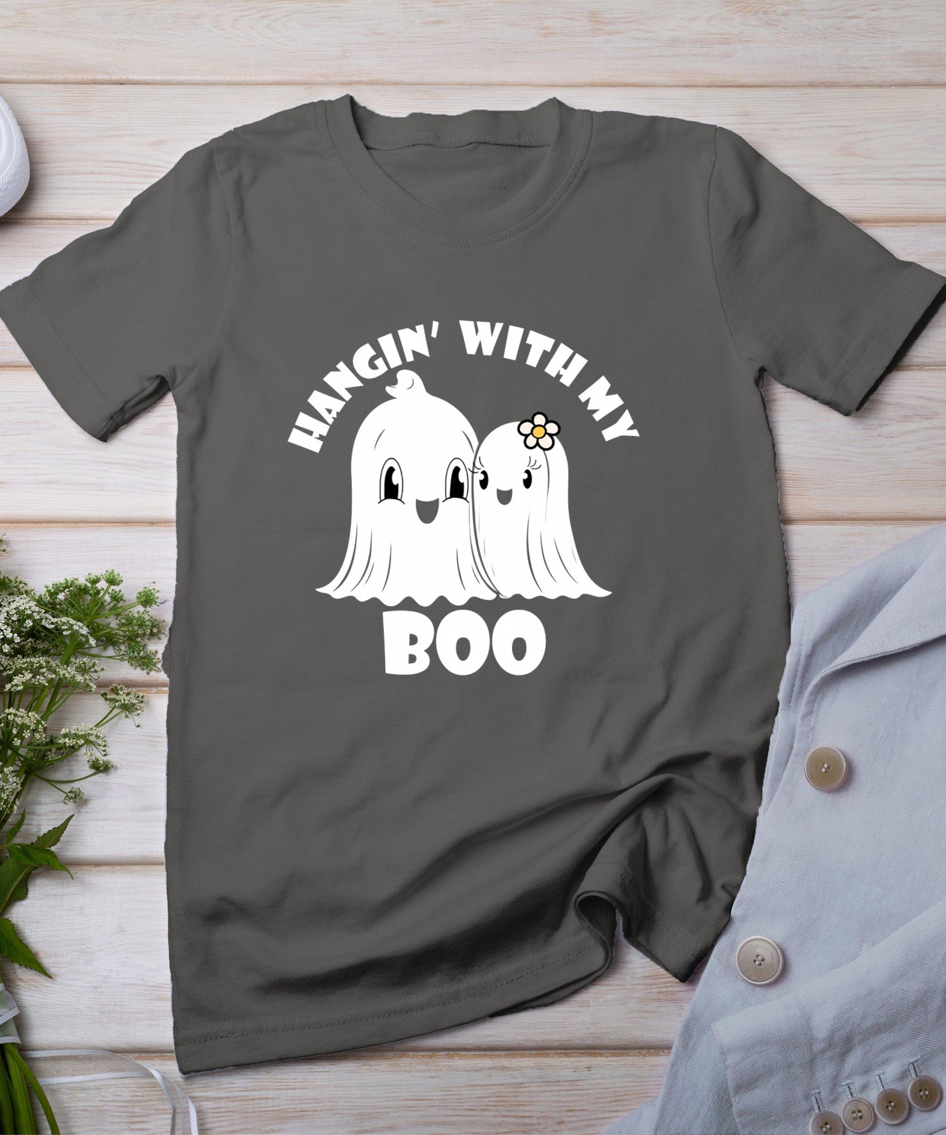 Hangin' With My Boo Couples Halloween Adult Costume His Her T-Shirt