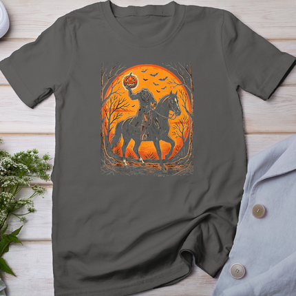 Headless Knight On Horse Pumpkin Halloween Costume Men Women T-Shirt