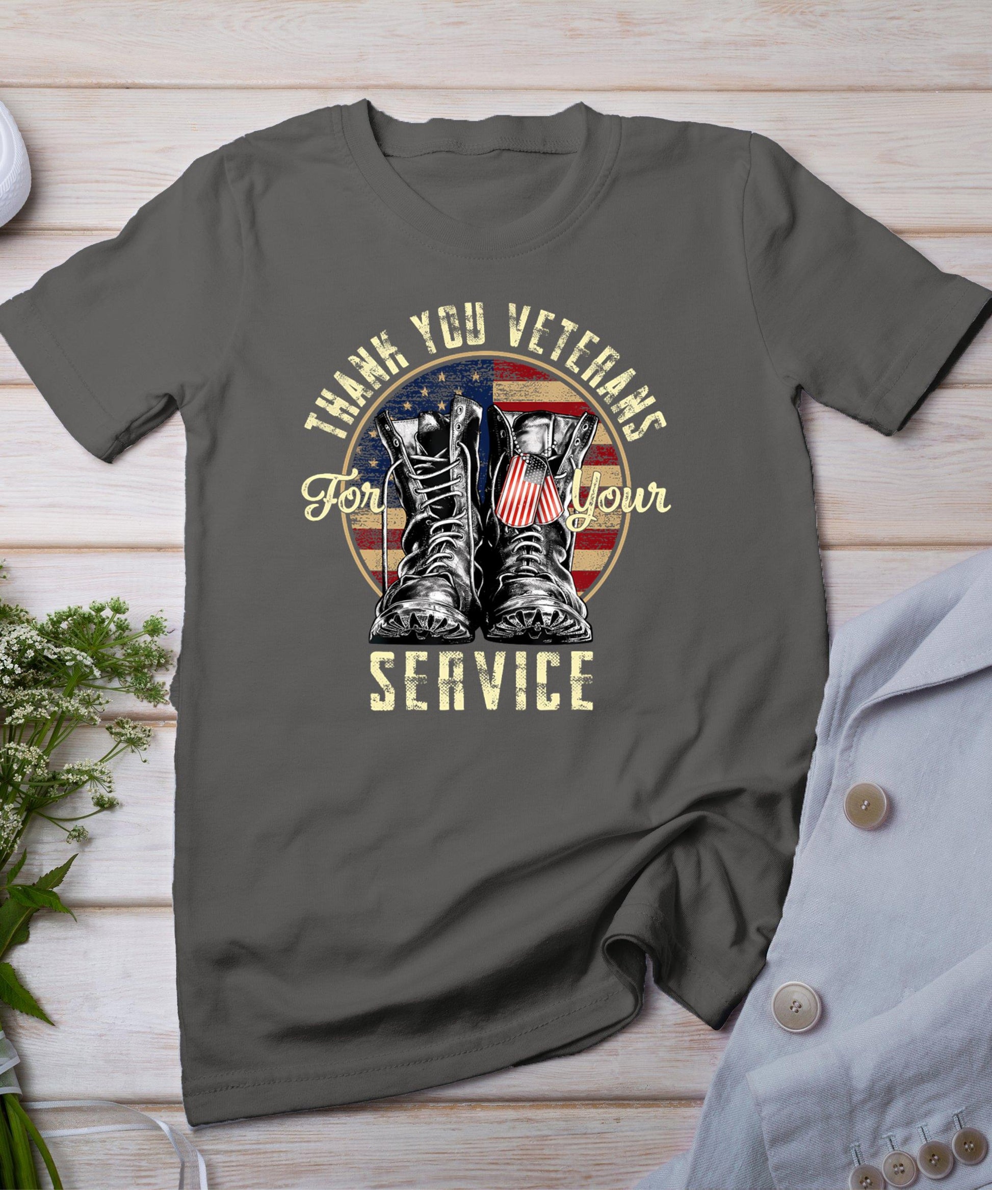 Thank You Veterans For Your Service Veterans Day T-Shirt