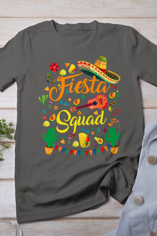 Cinco De Mayo Fiesta Squad Family Matching Men Women  Kids T-Shirt