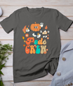 Peds Crew Pumpkin Thanksgiving Fall Pediatric Nurse Retro T-Shirt