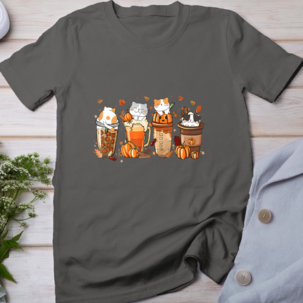 Pumpkin Spice Latte Costume For Cats Lover Cute Autumn Fall T-Shirt