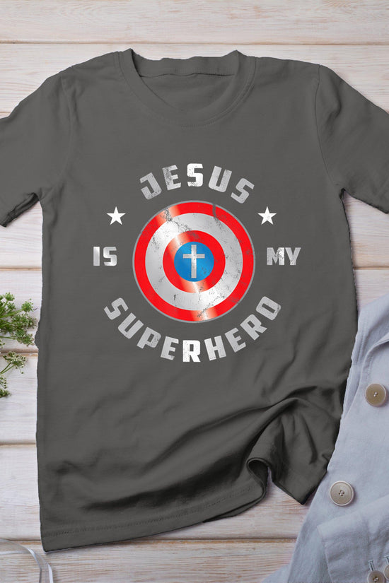 Jesus Is My Superhero Fun Christian Religious T-Shirt